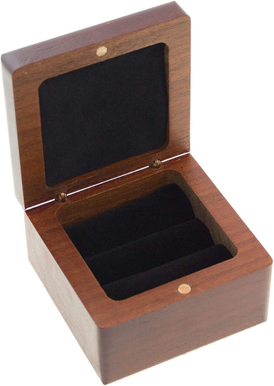Mr & Mrs Ring Box - Mahogany