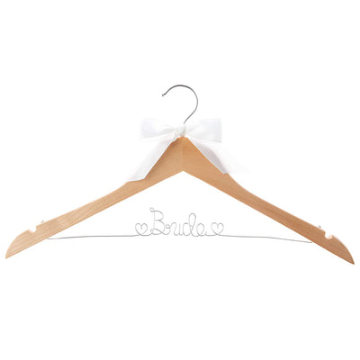 Bride Wedding Dress Hanger - Natural