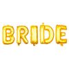 BRIDE Letter Balloons - 35 Inch Gold