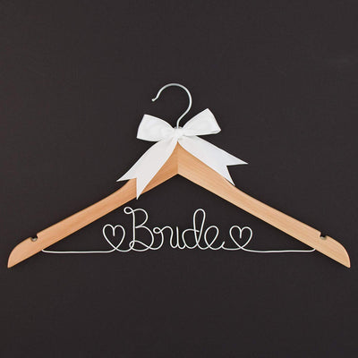 Bride Wedding Dress Hanger - Natural