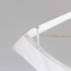 Bride Wedding Dress Hanger - White with Light Gold Wire