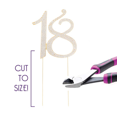 18 Cake Topper - Gold