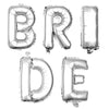 BRIDE Non-Floating Letter Balloons - 13 Inch Silver
