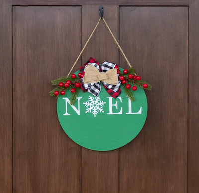 Hanging Door Sign - Christmas - Noel