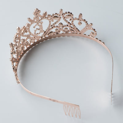 Sweet 16 Tiara - Heart Rose Gold