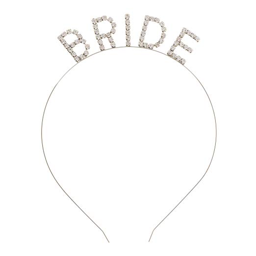 Bride Headband - Silver Rhinestone