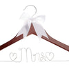 Mrs Wedding Dress Hanger (Mahogany)