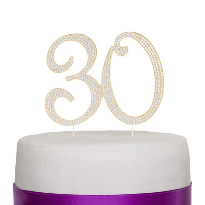 30 Cake Topper - Gold