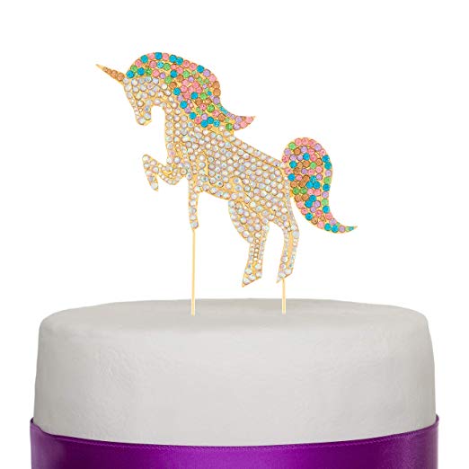Unicorn Cake Topper - Gold