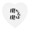 Mr & Mrs Ring Box - White & Black Heart