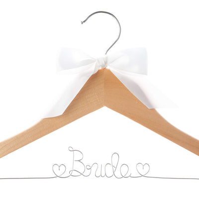 Bride Wedding Dress Hanger - Natural