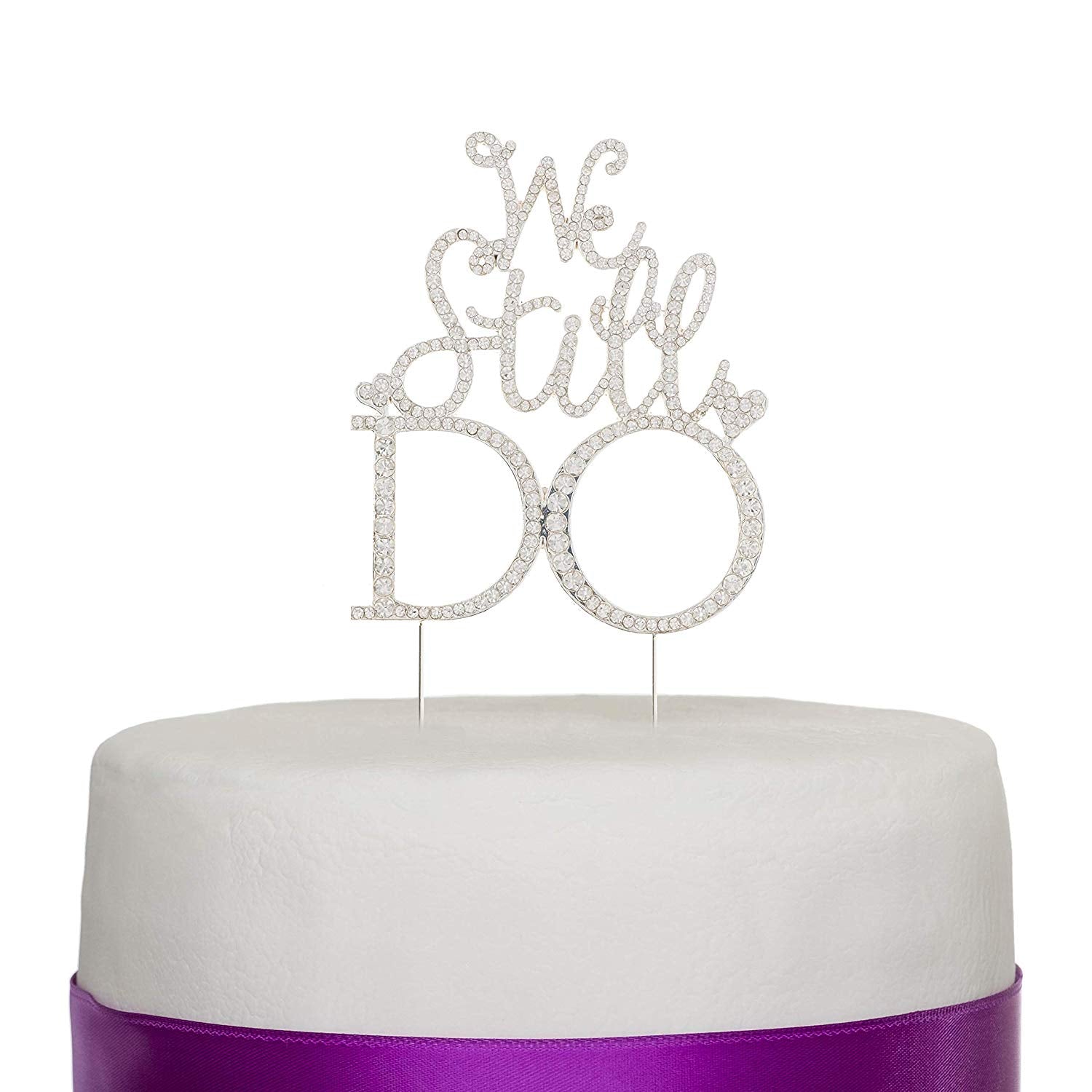 We Still Do Anniversary Cake Topper - Silver