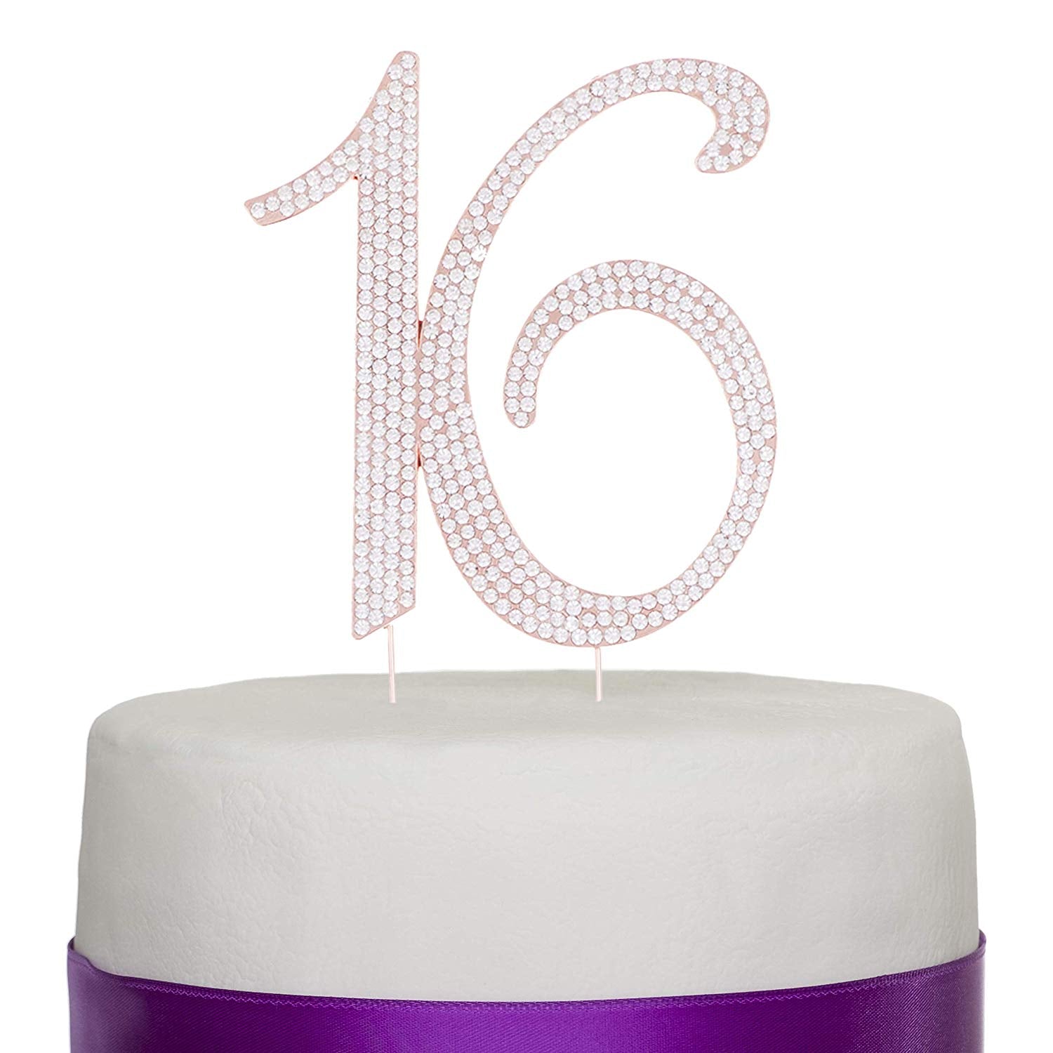 16 Cake Topper - Rose Gold