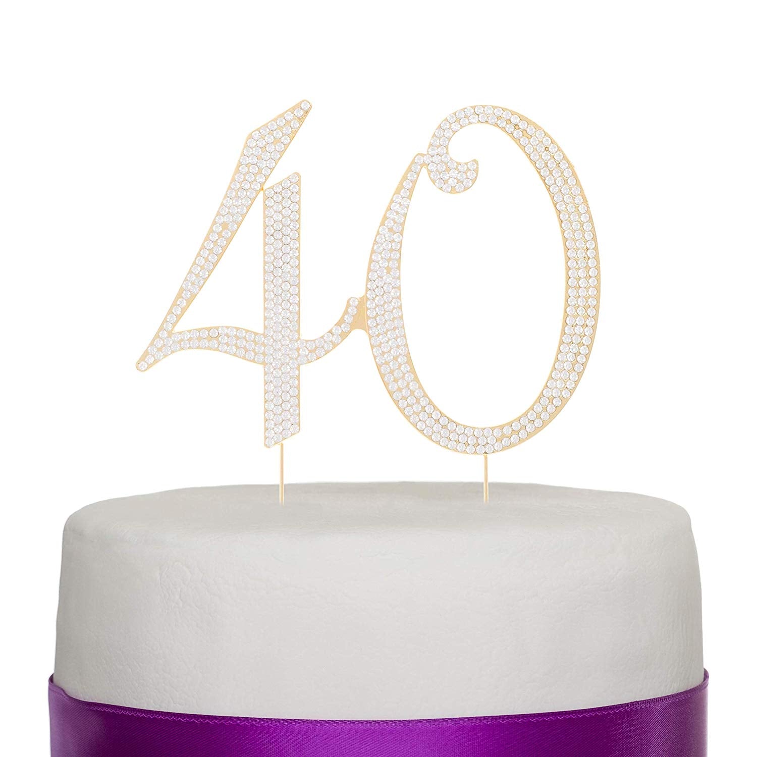 40 Cake Topper - Gold