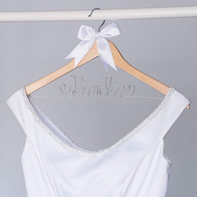 Bride Wedding Dress Hanger - Natural