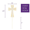 Cross Cake Topper - Gold