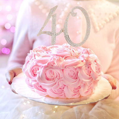 40 Cake Topper - Rose Gold