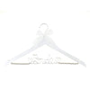 Bride Wedding Dress Hanger - White with Silver Beads