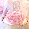 13 Cake Topper - Rose Gold