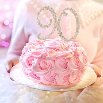 90 Cake Topper - Rose Gold