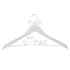 Mrs Wedding Dress Hanger - White with Light Gold Wire