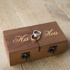 Wood Ring Bearer Box - His & Hers