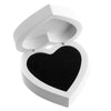Mr & Mrs Ring Box - White & Black Heart