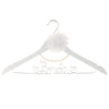 Bride Wedding Dress Hanger - White with Silver, Flower and Pearls