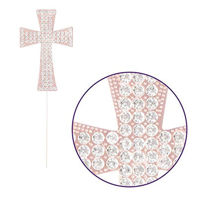 Cross Cake Topper - Rose Gold