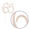 65 Cake Topper - Rose Gold