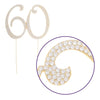 60 Cake Topper - Gold