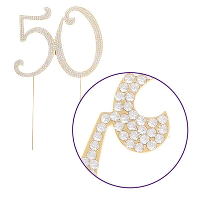 50 Cake Topper - Gold