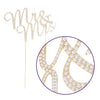 Mr & Mrs Cursive Cake Topper - Gold