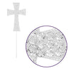 Cross Cake Topper - Silver