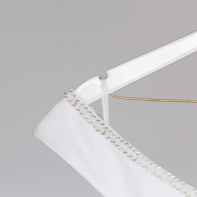 Bride Wedding Dress Hanger - White with Light Gold