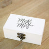 Mr & Mrs Ring Box - White & Black
