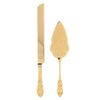 Wedding Cake Knife & Server Set - Elegant Gold