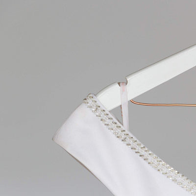 Bride to Be Wedding Dress Hanger (White with Rose Gold Wire)