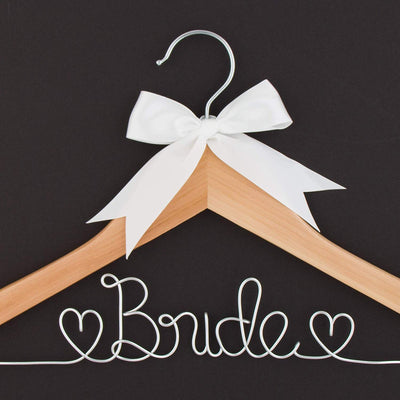 Bride Wedding Dress Hanger - Natural