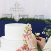 Cross Cake Topper - Elegant Silver