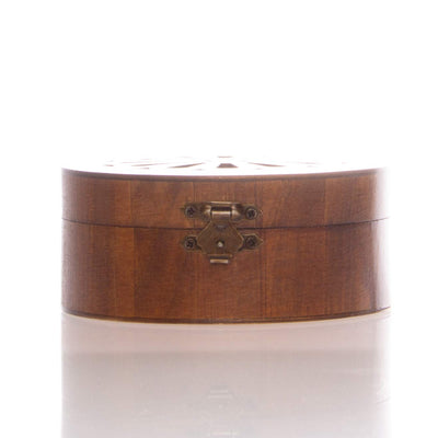 Wood Ring Bearer Box - Round