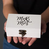 Mr & Mrs Ring Box - White & Black