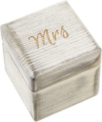 Mr & Mrs Ring Box Set - Antique White