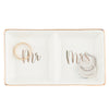 Mr & Mrs Ceramic Ring Dish - Gold