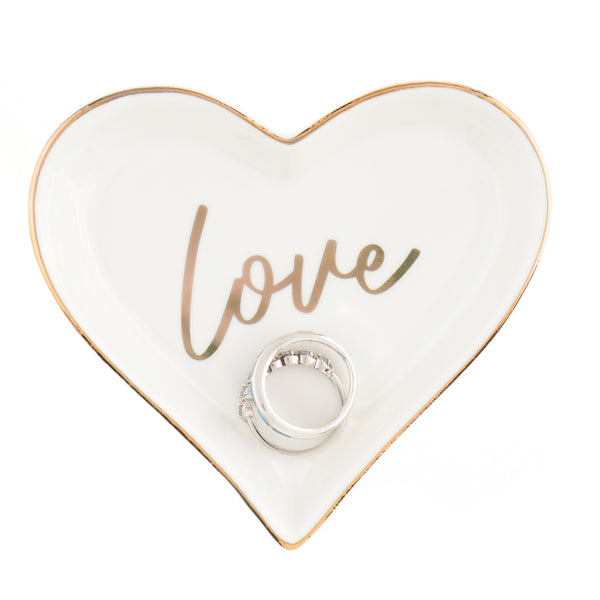 CHOOLD Original Ceramic Heart Shape Ring Dish Holder Jewelry Tray Dish  Trinket Holder Jewelry Holder Home Decor Dish Wedding Birthday Xmas Gift :  Amazon.in: Home & Kitchen