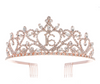 Sweet 16 Tiara - Heart Rose Gold