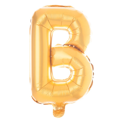 BRIDE Non-Floating Letter Balloons - 13 Inch Gold