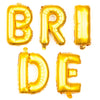 Balloons & Banners - Bride Letter Balloons 16 Inch - Gold
