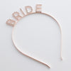 Bride Headband - Rose Gold Rhinestone