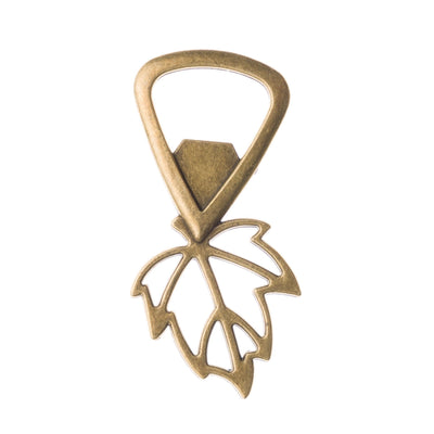 50 Fall Leaf Bottle Openers - Antique Gold